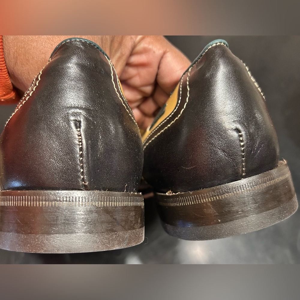 •SALE•Zanni Italian Handmade Dark Brown Loafers - Picture 7 of 9